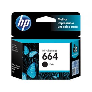 Cartucho HP 664 Preto Original (F6V29AB)