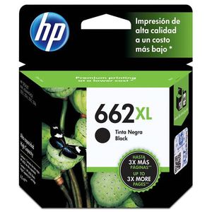 Cartucho HP 662XL Preto Original (CZ105AB)