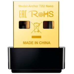 Adaptador Wireless USB TP-Link Dual Band AC600 Archer T2U Nano Preto