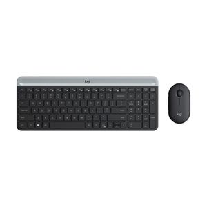 Kit Teclado e Mouse Logitech MK470 Sem Fio Preto