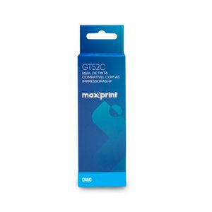 Refil de Tinta Maxprint GT52C Para Impressoras HP Ciano - 6116298