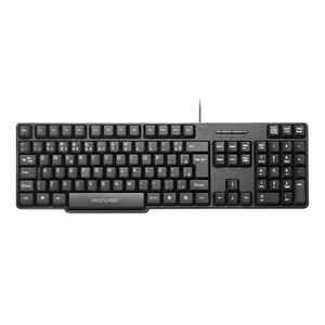 Teclado USB Multilaser Slim Preto TC213