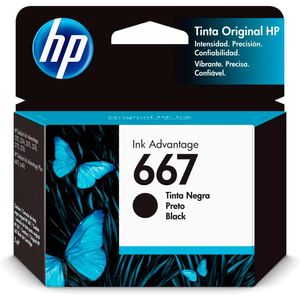 Cartucho HP 667 Preto Original (3YM79AL)