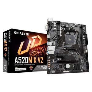 Placa Mae Gigabyte A520M K V2, DDR4, Socket AMD AM4, M-ATX, Chipset AMD A520, A520M-K-V2