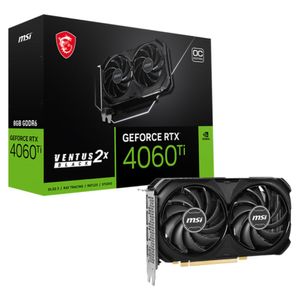 Placa De Video RTX 4060 Ti Ventus 2X Oc Black 8GB Msi GDDR6 128Bits 912-V515-024
