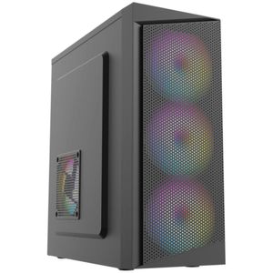 Gabinete Gamer Liketec Office Flow Mid Tower ATX Sem Fonte Preto