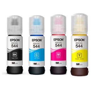 Kit Completo Refil T544 BR Epson Original 4 Cores