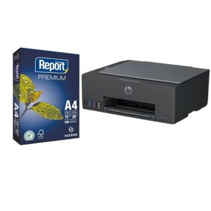 Kit Multifuncional HP Smart Tank 584 5D1C1A#AK4 + Papel Sulfite Suzano A4 500 Folhas Premium Report REPM075