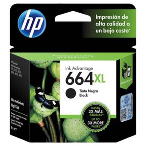 Cartucho HP 664XL Preto Original (F6V31AB) Outlet/Open Box