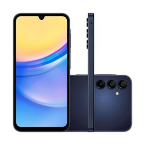 Smartphone Samsung Galaxy A15 5G Tela 6.5" Camera Tripla Traseira 8GB RAM 256GB Azul Escuro Outlet/Open Box