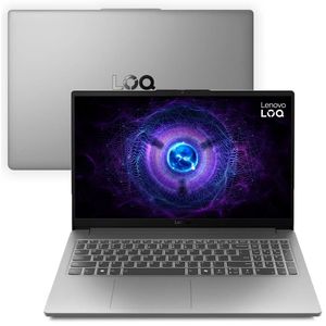 Notebook Lenovo LOQ-e 15IAX9E Intel Core i5-12450HX 16GB 512GB SSD RTX 3050 W11H Tela 15.6" 83ME0007BR